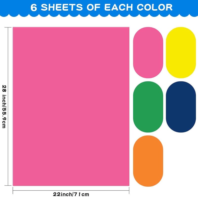 VinTS 50Pcs Poster Board,22x28 Colored Poster Paper,Assorted Colors Poster Board Bulk for Art Display Board,Classroom Use,School Craft Project,Presentation Drawing - Image 2